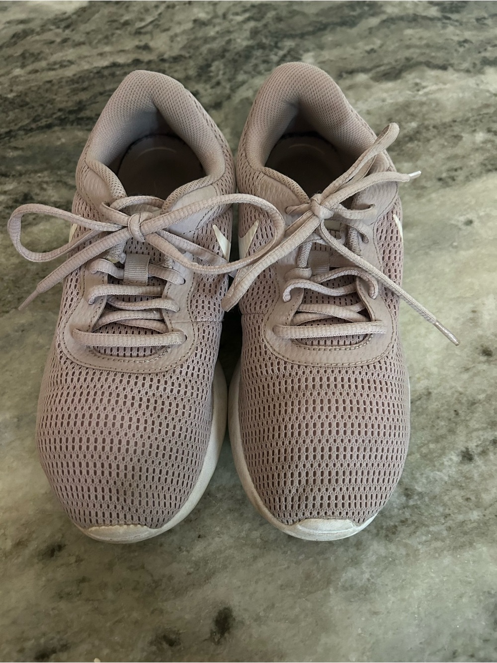 Nike Women's Lightweight Mesh Lace-Up Sneakers - Blush size 8